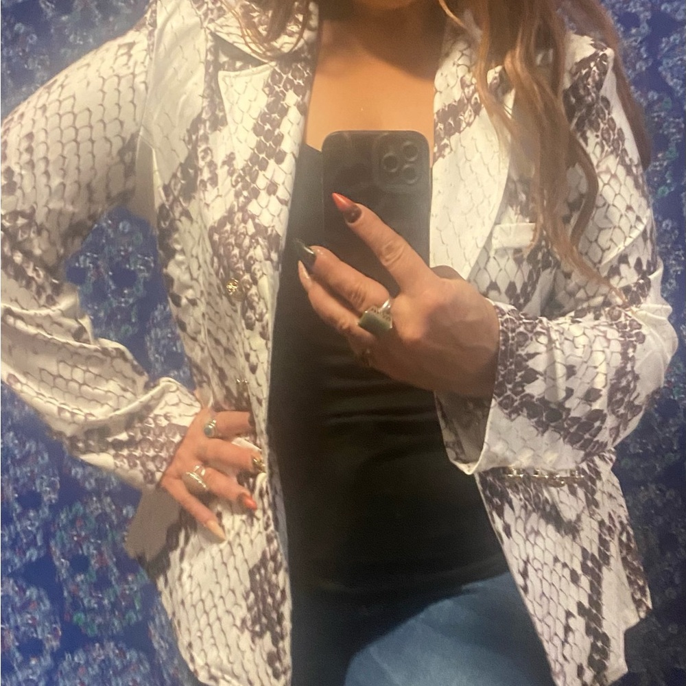 Snake skin pantsuit
